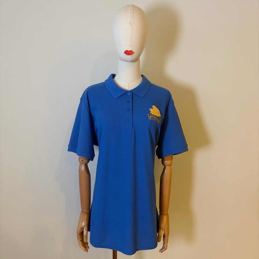 Port & Company Westpark Fighting Fish Blue Polo Shirt XXL